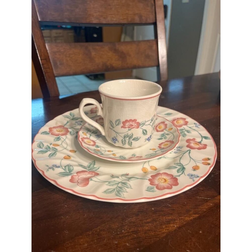 Briar Rose by Churchill  3 Piece Place Setting Staffordshire England